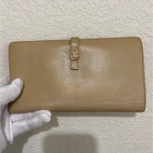 CC Tan Leather Wallet